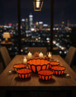 Plastic Bowl Set – Orange Color