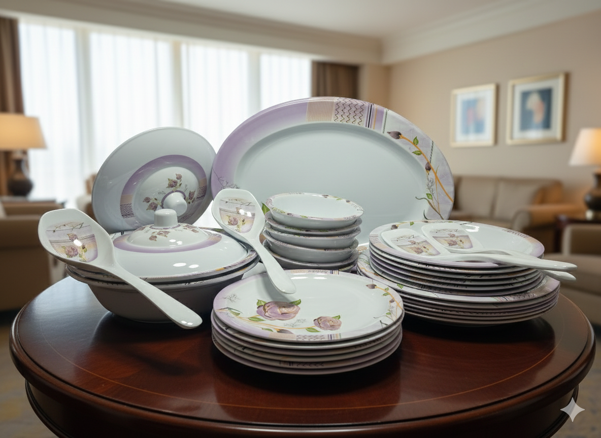 melamine 34 pieces dinner set melamine 34 pieces dinner set
