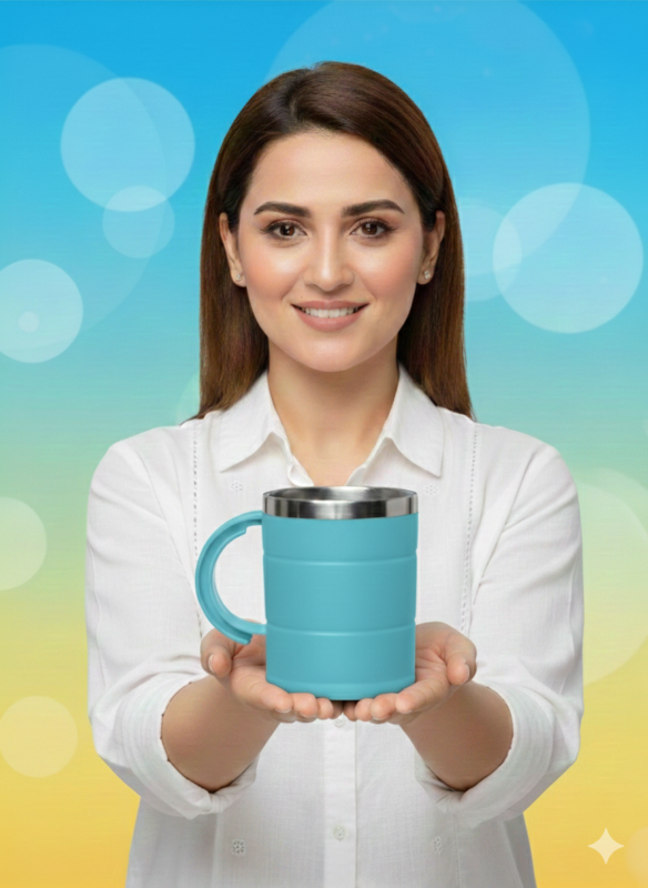 Stainless Steel Travel Mug With Handle