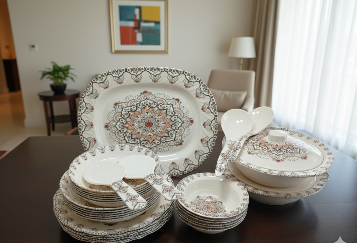 melamine dinner set 34 piece in karachi
