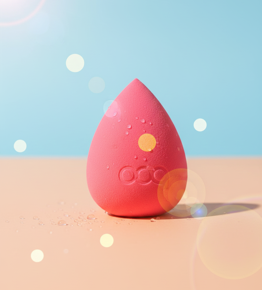 "Hot pink beauty blender makeup sponge teardrop shape for flawless foundation blending Karachi" "Hot pink beauty blender makeup sponge teardrop shape for flawless foundation blending Karachi"