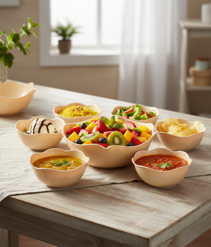 Elevate Your Kitchen with the Stylish 7-Piece Plastic Bowl Set - Perfect for Karachi Homes!
