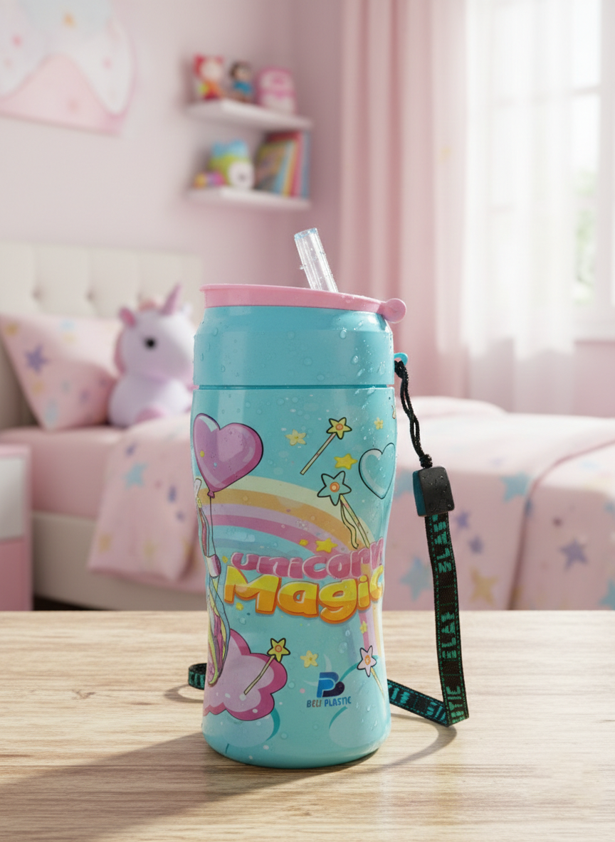🦄 Kids Unicorn Water Bottle – Cute Cartoon Design | Karachi 🦄 Kids Unicorn Water Bottle – Cute Cartoon Design | Karachi