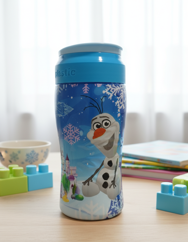 Kids Water Bottle Cute Cartoon Design – BPA Free & Leak Proof (Karachi)