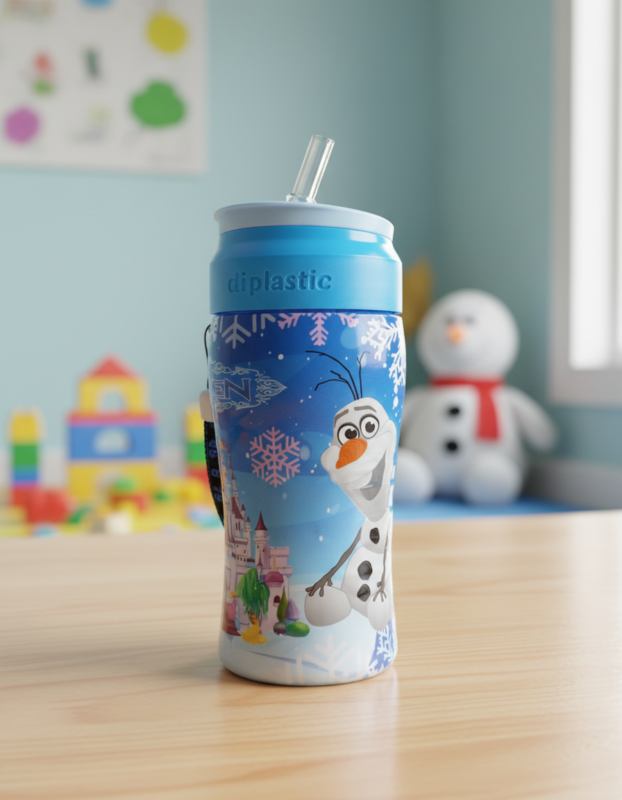 Kids Water Bottle Cute Cartoon Design – BPA Free & Leak Proof (Karachi)