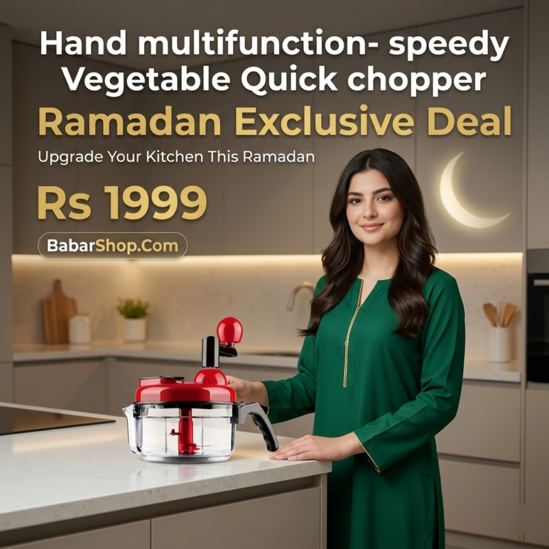 Rotary Hand Chopper Food Processor – Buy Manual Vegetable & Meat Mincer in Karachi | Babar Shop