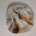 Melamine Dinnerware 18 Pcs Set Price in Karachi – Double Glass Premium Marble Design