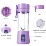 USB Rechargeable Juicer Blender 380ML – Portable Mini Mixer in Karachi | Babar Shop