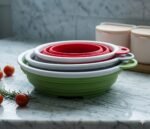 Collapsible Silicone Colander & Strainer Set – Foldable Kitchen Drainer in Karachi