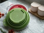 Collapsible Silicone Colander & Strainer Set – Foldable Kitchen Drainer in Karachi