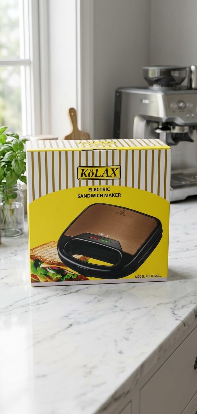 KöLAX Electric Sandwich Maker (Model JT) – Fast Toast & Grill Machine for Home Use in Karachi KöLAX Electric Sandwich Maker (Model JT) – Fast Toast & Grill Machine for Home Use in Karachi