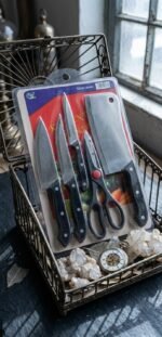 5 piece kitchen knife set Karachi stainless steel Rs 2099 Babar Shop 2026