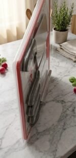 6-in-1 Kitchen Knife Set with Cutting Board – Complete Cooking Prep Kit (Karachi Delivery)