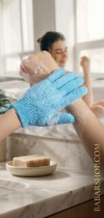 Exfoliating Bath Gloves – Deep Cleaning Body Scrub Gloves