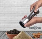 🧂 Manual Stainless Steel Salt & Pepper Grinder – Adjustable Spice Mill for Kitchen