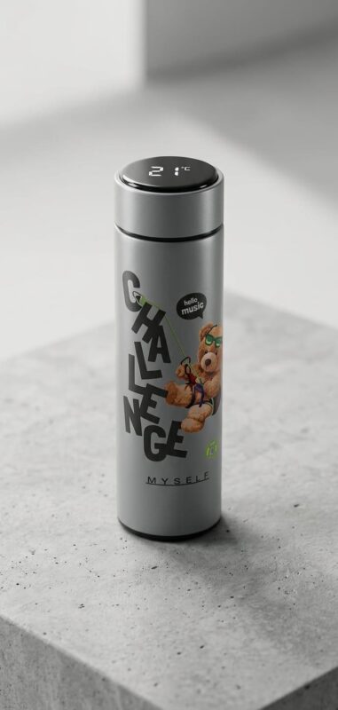 Smart LED Temperature Vacuum Flask – Digital Display Thermos Bottle