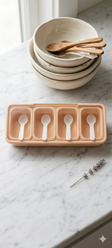 4-Piece Seasoning Container Set – Premium Spice Organizer for Modern Kitchens