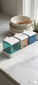 3-Piece Spice Box Set – Elegant Kitchen Storage Containers