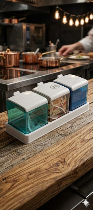 3-Piece Spice Box Set – Elegant Kitchen Storage Containers