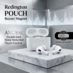 redington pouch buzzer magnet tws earbuds pro 2nd generation karachi cod anc enc rs 1250 pakistan warranty