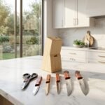 7 Piece Kitchen Knife Set Wooden Handle price in Karachii — Premium Wood Grain Block ST-593 | Rs. 1,795 COD