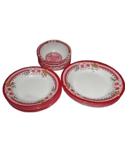 Melamine 18 Pieces Dinner Set
