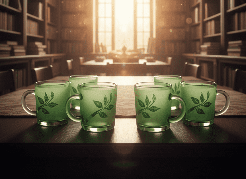 6 Pcs Green Glass Tea Cup Set – Frosted Stylish Cups for Home | Buy in Karachi – Babar Shop 6 Pcs Green Glass Tea Cup Set – Frosted Stylish Cups for Home | Buy in Karachi – Babar Shop