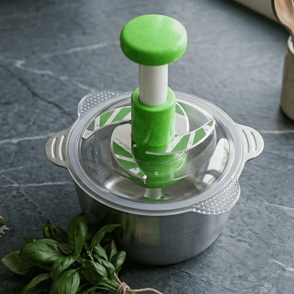 Manual Hand Push Food Chopper 2L Price in Karachi | Large Capacity Vegetable Cutter – Babar Shop