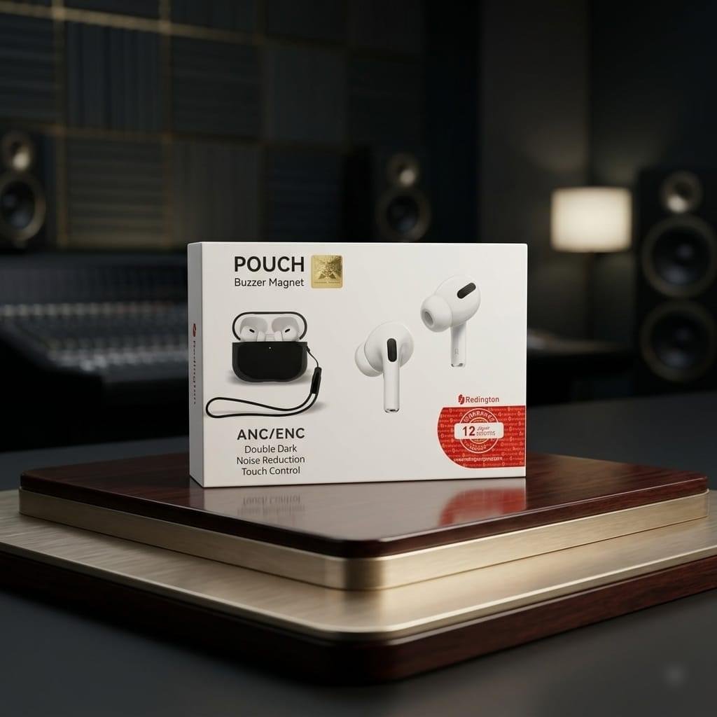redington pouch buzzer magnet tws earbuds pro 2nd generation karachi cod anc enc rs 1250 pakistan warranty